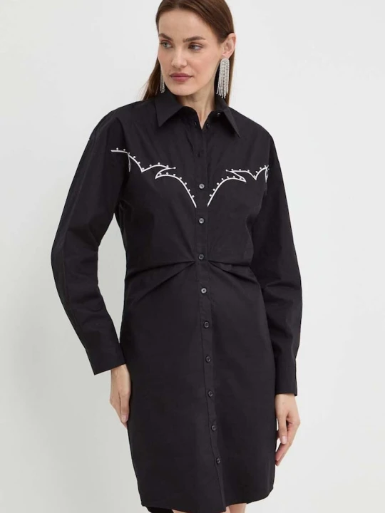 Zdjęcie produktu Pinko sukienka bawełniana czarny