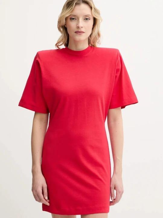 Zdjęcie produktu Pinko sukienka bawełniana czerwony