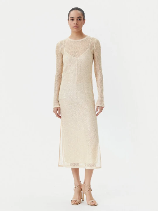 Zdjęcie produktu PINKO Sukienka koktajlowa 104709 A2EX Beżowy Regular Fit