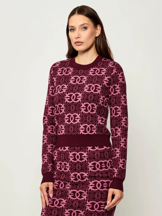 Zdjęcie produktu Pinko Sweter GYPSIES | Regular Fit bordowy