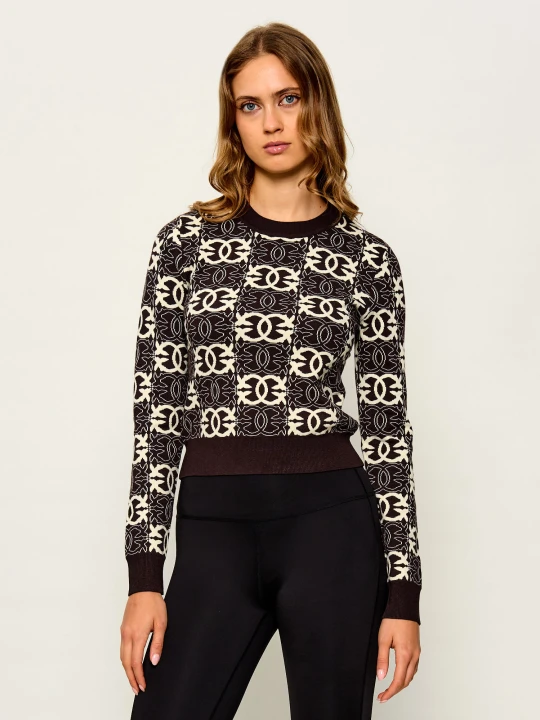 Zdjęcie produktu Pinko Sweter Gypsies | Regular Fit brązowy