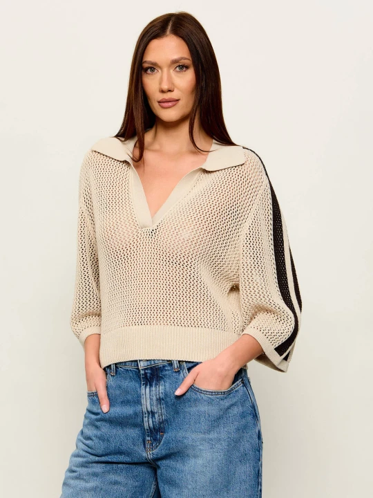 Zdjęcie produktu Pinko Sweter PIOGGIA | Regular Fit beżowy