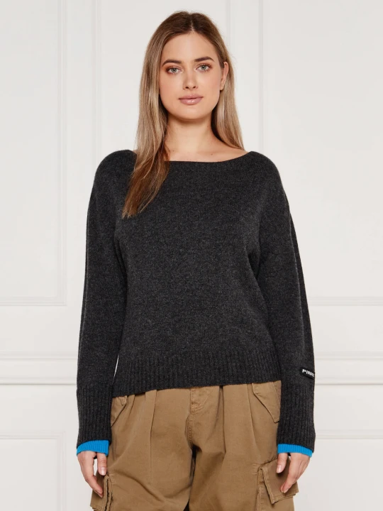 Zdjęcie produktu Pinko Sweter | Regular Fit szary