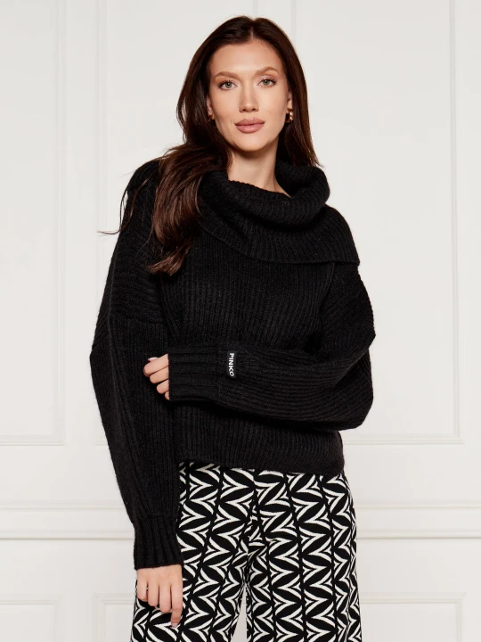Zdjęcie produktu Pinko Sweter | Regular Fit | z dodatkiem wełny czarny
