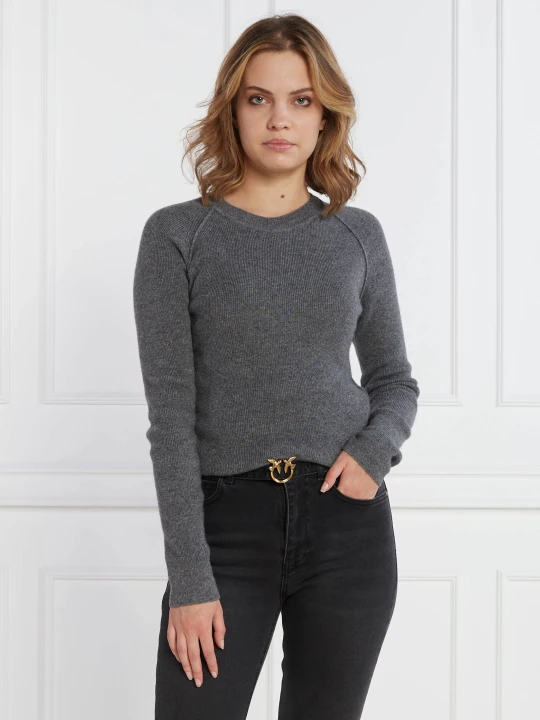 Zdjęcie produktu Pinko Sweter | Regular Fit | z dodatkiem wełny i kaszmiru szary