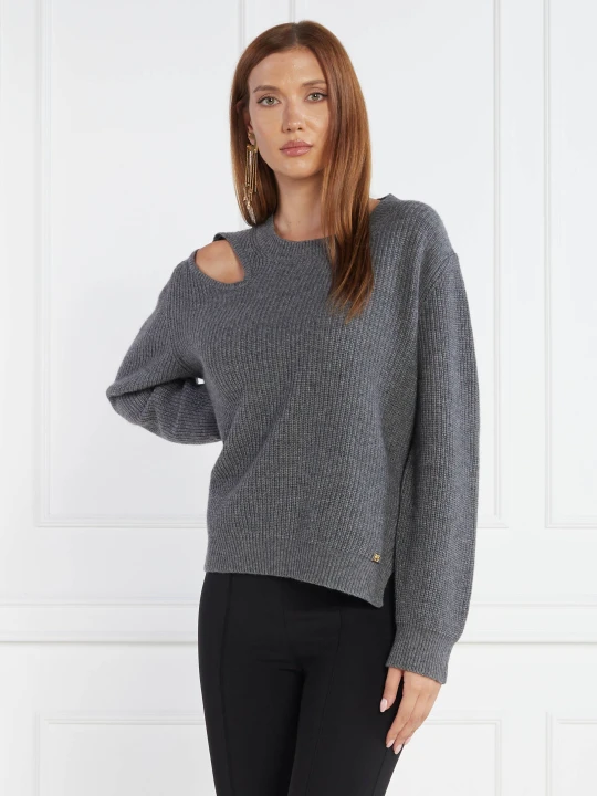 Zdjęcie produktu Pinko Sweter | Regular Fit | z dodatkiem wełny i kaszmiru szary