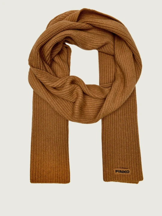 Zdjęcie produktu Pinko Szal SLOVENIA | z dodatkiem wełny i kaszmiru beżowy
