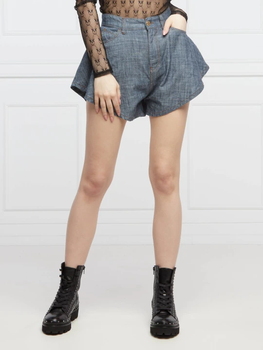 Zdjęcie produktu Pinko Szorty BETULLA | Regular Fit | z dodatkiem lnu granatowy