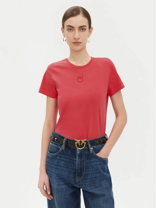 Zdjęcie produktu PINKO T-Shirt 100355 A2HN Czerwony Regular Fit