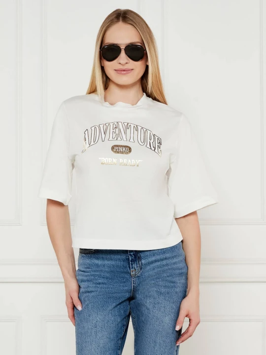 Zdjęcie produktu Pinko T-shirt Adventure | Loose fit biały