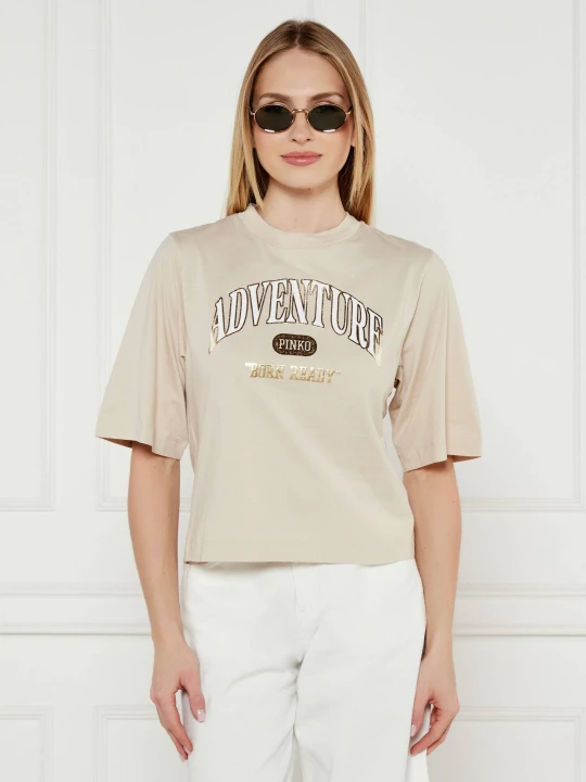 Zdjęcie produktu Pinko T-shirt Adventure | Loose fit beżowy