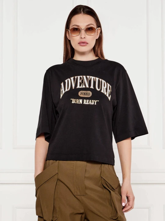 Zdjęcie produktu Pinko T-shirt Adventure | Loose fit czarny