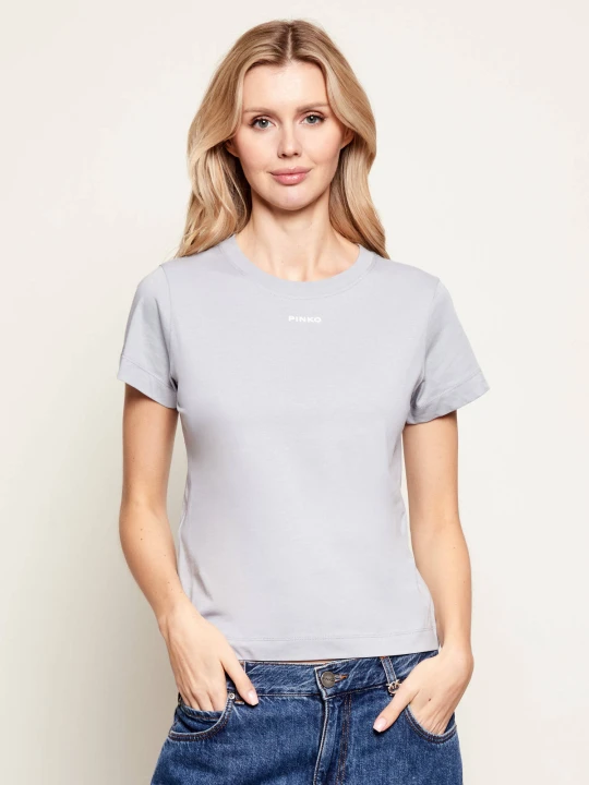 Zdjęcie produktu Pinko T-shirt BASICO | Regular Fit błękitny