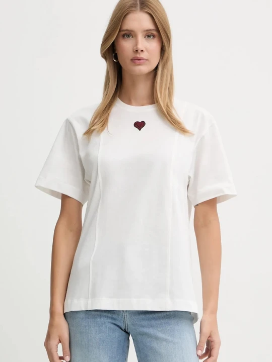 Zdjęcie produktu Pinko t-shirt bawełniany biały