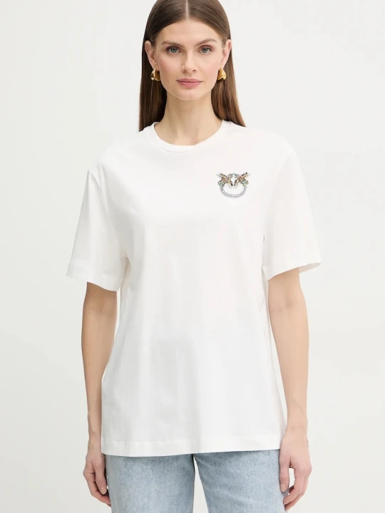 Zdjęcie produktu Pinko t-shirt bawełniany biały