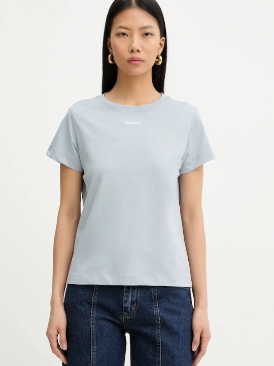 Zdjęcie produktu Pinko t-shirt bawełniany niebieski