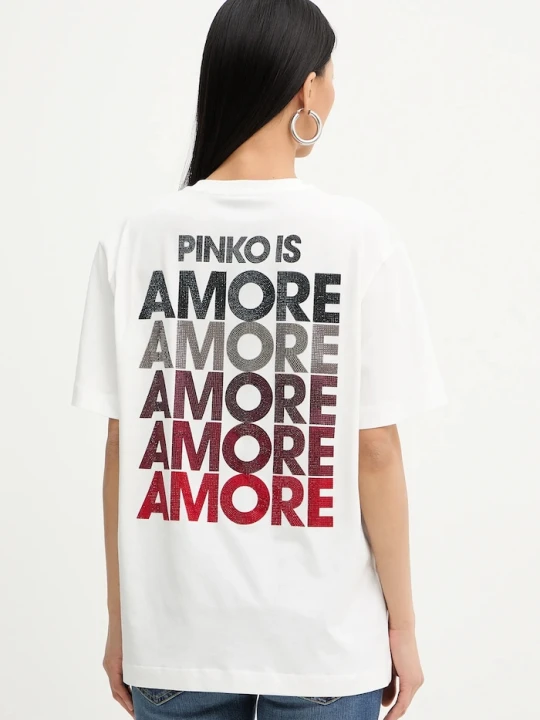 Zdjęcie produktu Pinko t-shirt bawełniany biały
