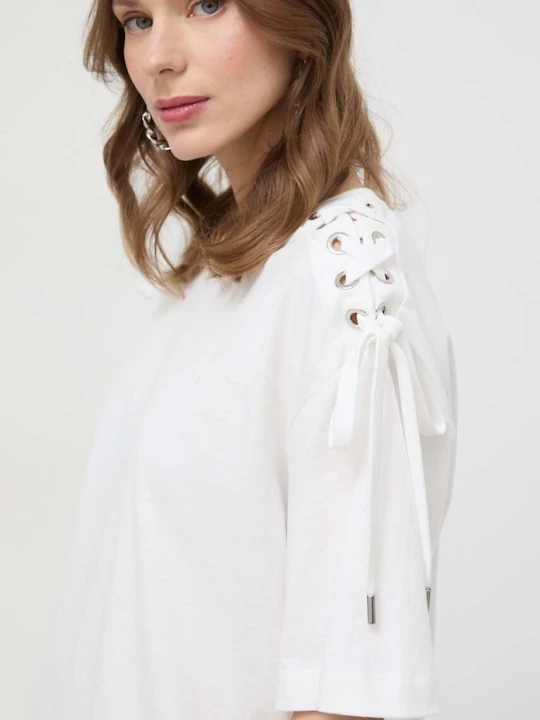Zdjęcie produktu Pinko t-shirt bawełniany beżowy