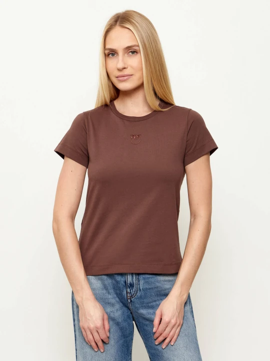 Zdjęcie produktu Pinko T-shirt Bussolotto | Regular Fit brązowy