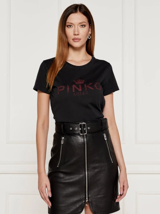 Zdjęcie produktu Pinko T-shirt BUSSOLOTTO | Regular Fit czarny