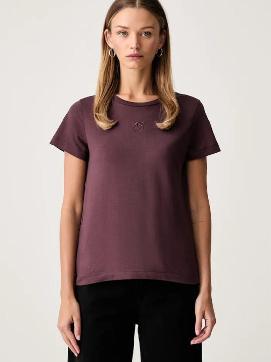 Zdjęcie produktu Pinko T-shirt damski bawełniany bordowy