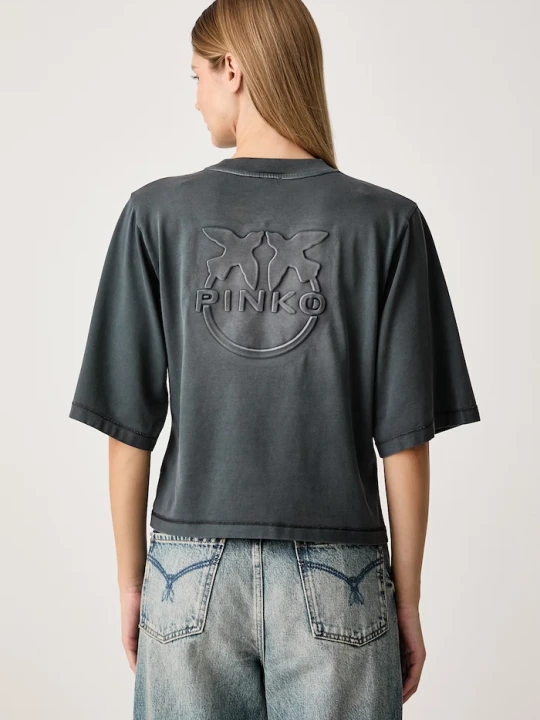 Zdjęcie produktu Pinko T-shirt damski bawełniany szary
