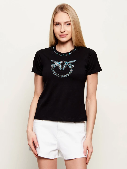 Zdjęcie produktu Pinko T-shirt Fidenza | Regular Fit czarny