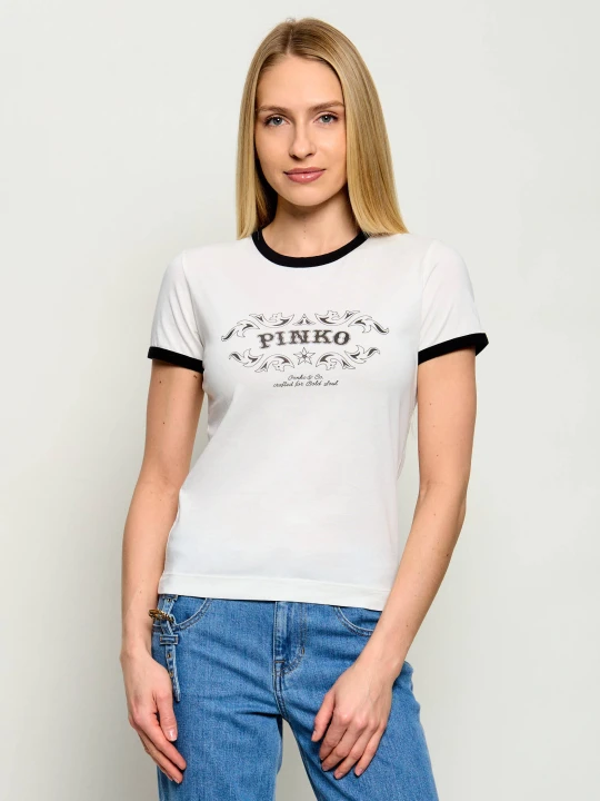 Zdjęcie produktu Pinko T-shirt Imperia | Slim Fit biały