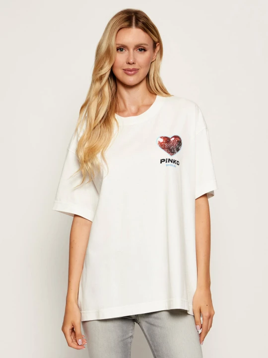 Zdjęcie produktu Pinko T-shirt | Loose fit biały