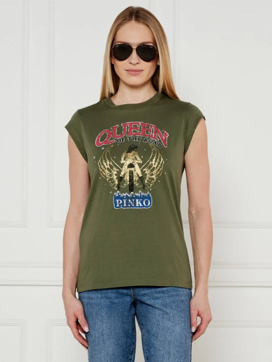 Zdjęcie produktu Pinko T-shirt MARRAKECH | Regular Fit zielony