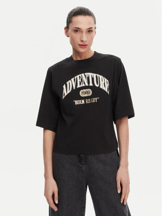 Zdjęcie produktu PINKO T-Shirt Niamey 104604 A2CS Czarny Regular Fit