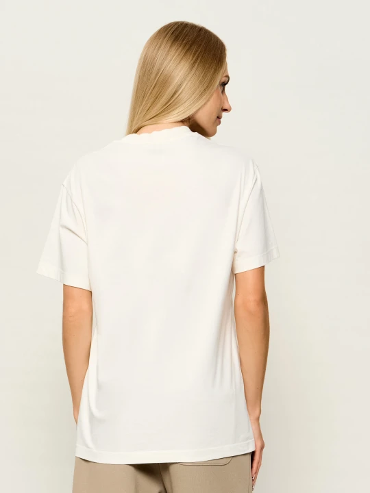 Zdjęcie produktu Pinko T-shirt Ogliastro Punk Cat Jer | Relaxed fit ecru