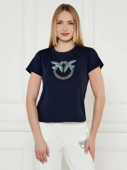 Zdjęcie produktu Pinko T-shirt QUENTIN | Regular Fit granatowy