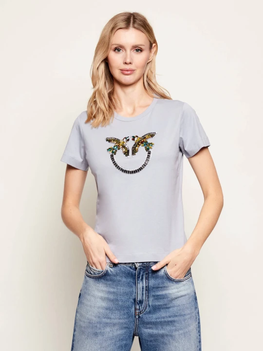 Zdjęcie produktu Pinko T-shirt Quentin | Regular Fit błękitny
