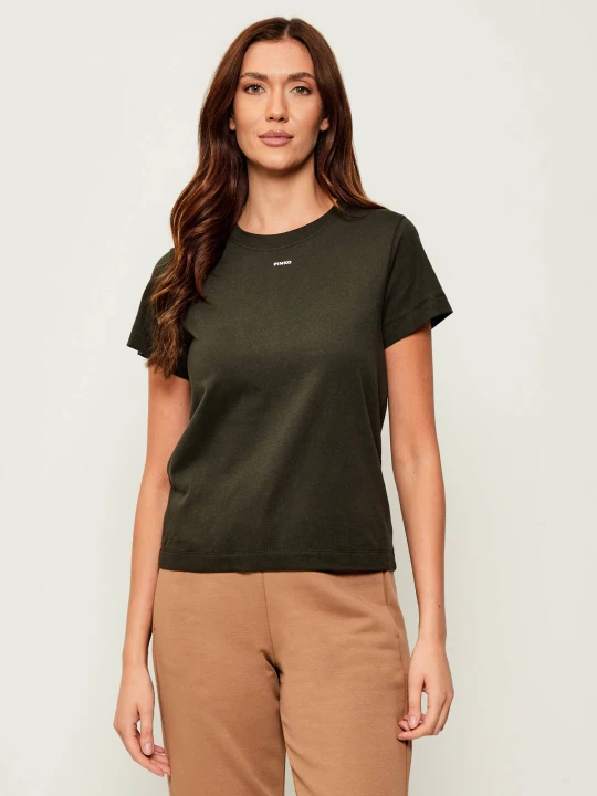 Zdjęcie produktu Pinko T-shirt | Regular Fit oliwkowy