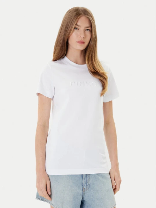 Zdjęcie produktu PINKO T-Shirt Start 101752 A2RD Biały Regular Fit