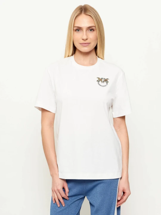 Zdjęcie produktu Pinko T-shirt STREPITOSO | Regular Fit biały