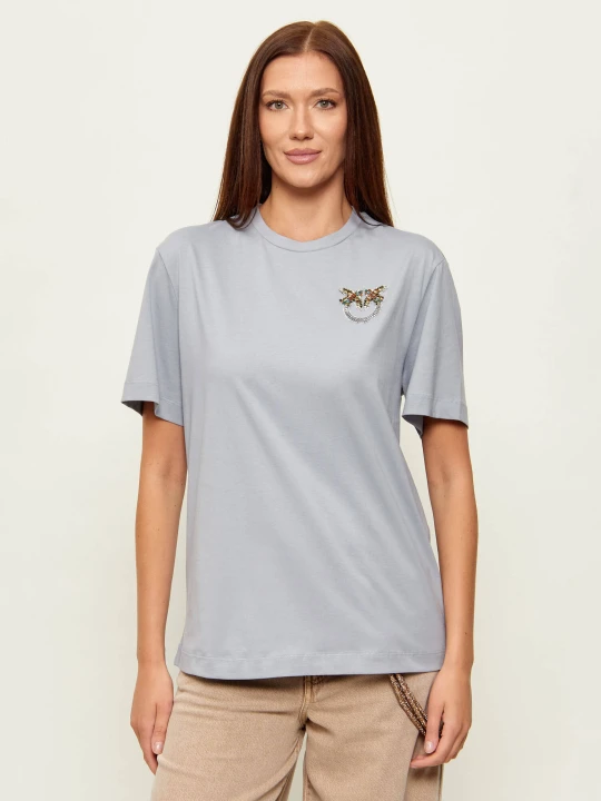 Zdjęcie produktu Pinko T-shirt STREPITOSO | Regular Fit błękitny