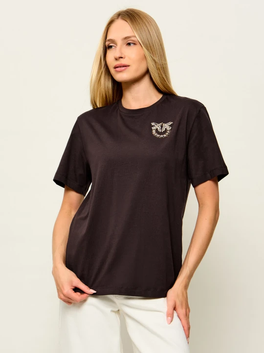 Zdjęcie produktu Pinko T-shirt Strepitoso | Relaxed fit brązowy