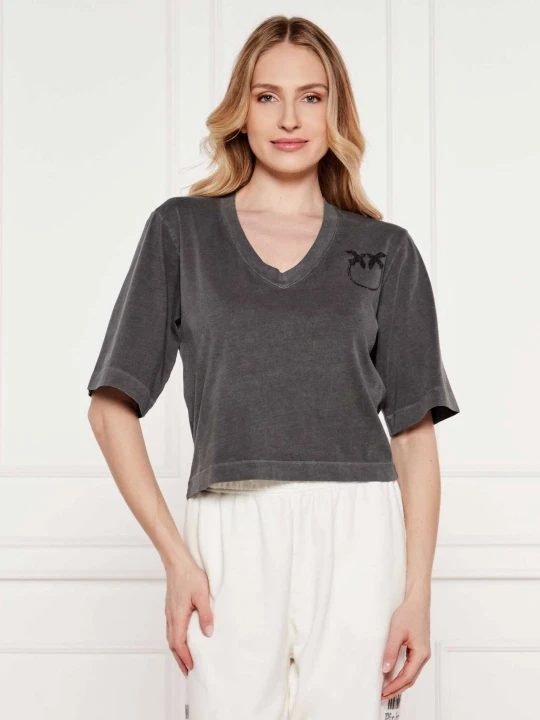 Zdjęcie produktu Pinko T-shirt SUEZ | Loose fit szary