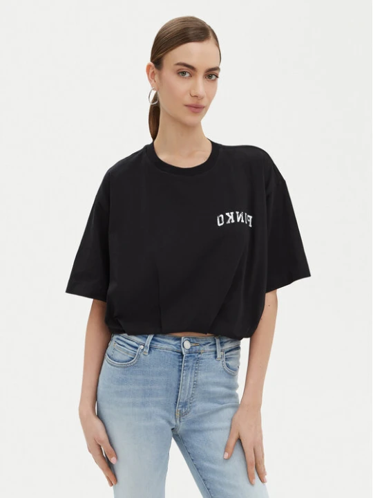 Zdjęcie produktu PINKO T-Shirt Torrone 104257 Czarny Regular Fit
