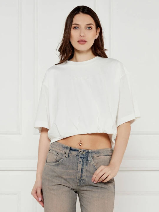 Zdjęcie produktu Pinko T-shirt TORRONE | Cropped Fit biały