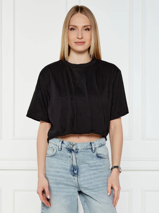 Zdjęcie produktu Pinko T-shirt TORRONE | Cropped Fit czarny