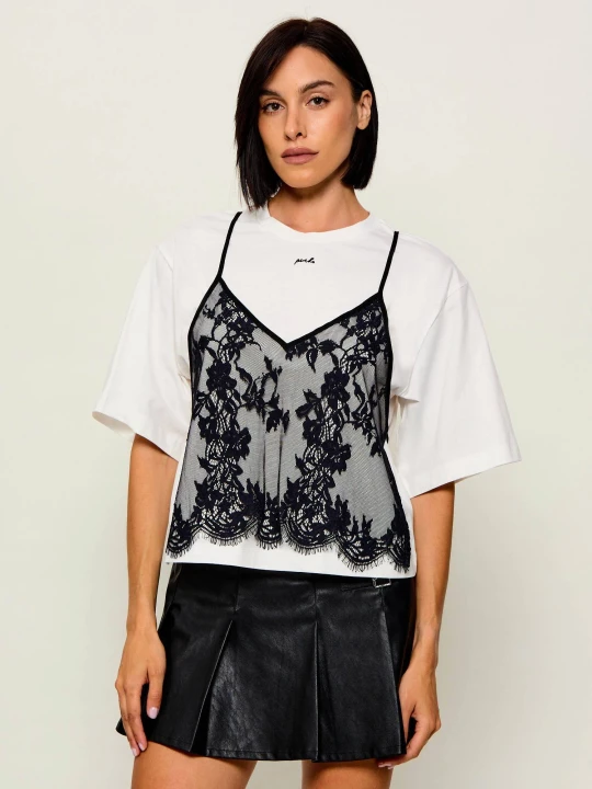 Zdjęcie produktu Pinko T-shirt Tulipano | Relaxed fit biały