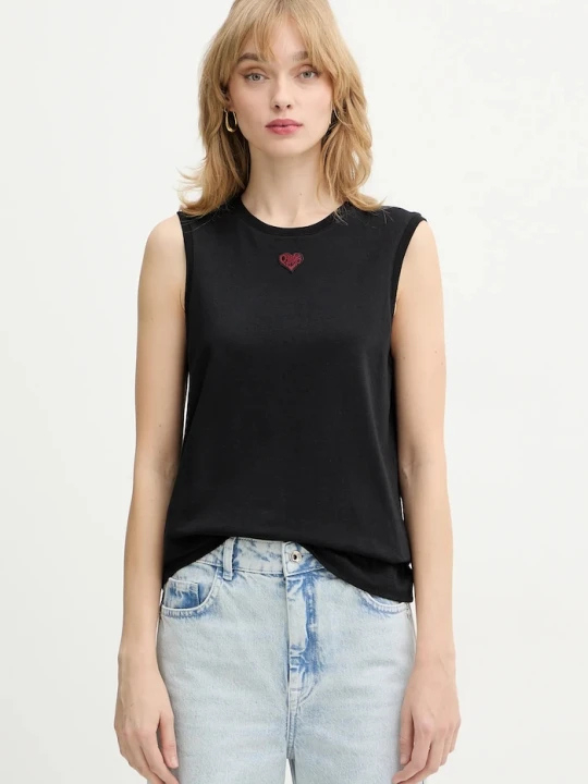 Zdjęcie produktu Pinko top bawełniany czarny
