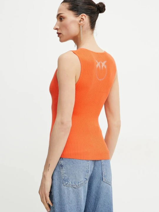 Zdjęcie produktu Pinko top jedwabny pomarańczowy