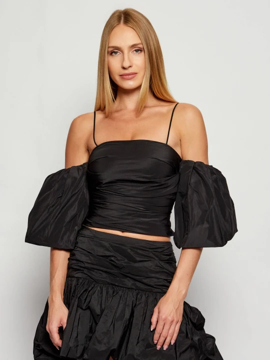 Zdjęcie produktu Pinko Top PALLOTTOLIERE | Cropped Fit czarny