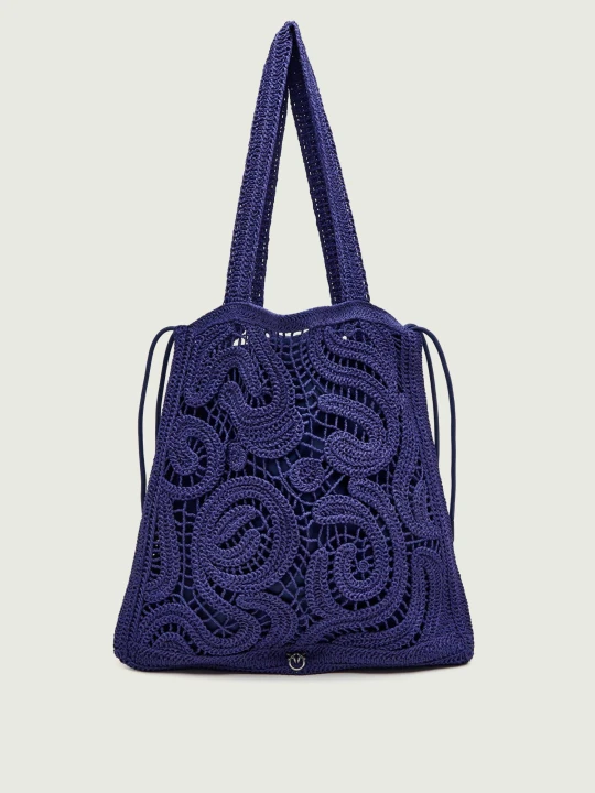 Zdjęcie produktu Pinko Torba plażowa GEOMETRICO granatowy
