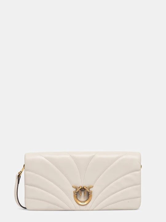 Zdjęcie produktu Pinko torebka crossbody damska skórzana beżowy
