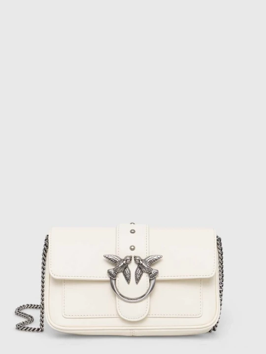 Zdjęcie produktu Pinko torebka crossbody damska skórzana biały